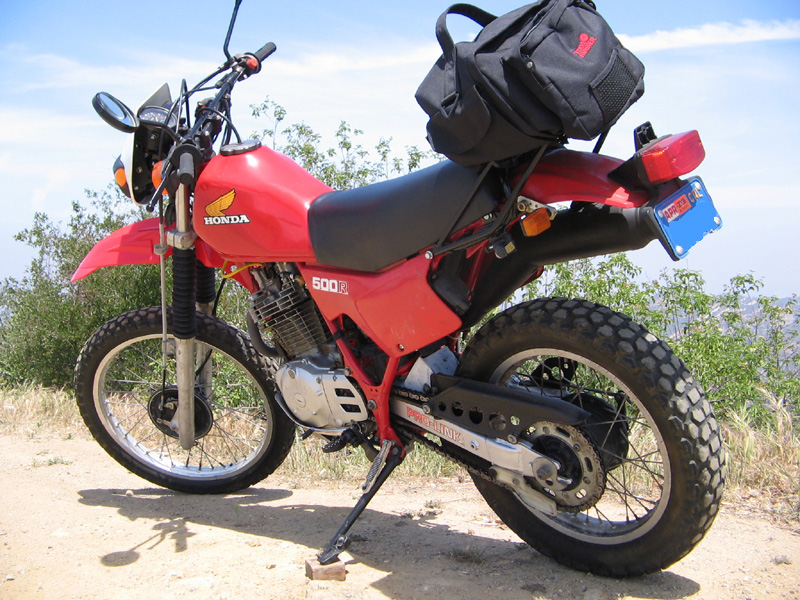 Honda XL500R Dirt Motorcycle Rear View